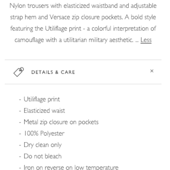 Authentic Versace Camouflauge pants M - Picture 15 of 16